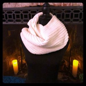 J.Crew chunk knit light cream shrug scarf cowel